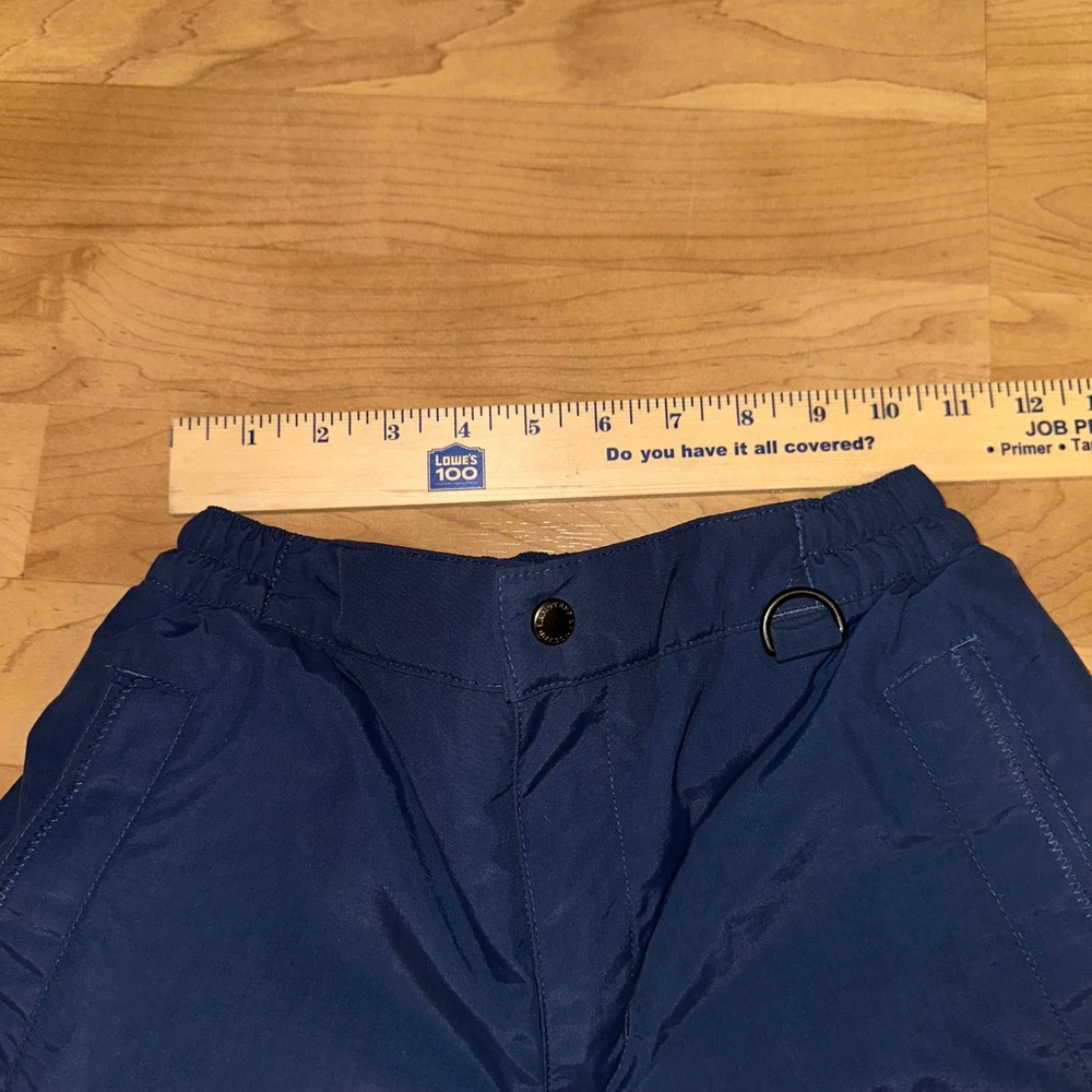 Lands End Kids Navy Blue Squall Snow Ski‎ Pants Insulated Waterproof Size 8 - Picture 3 of 9